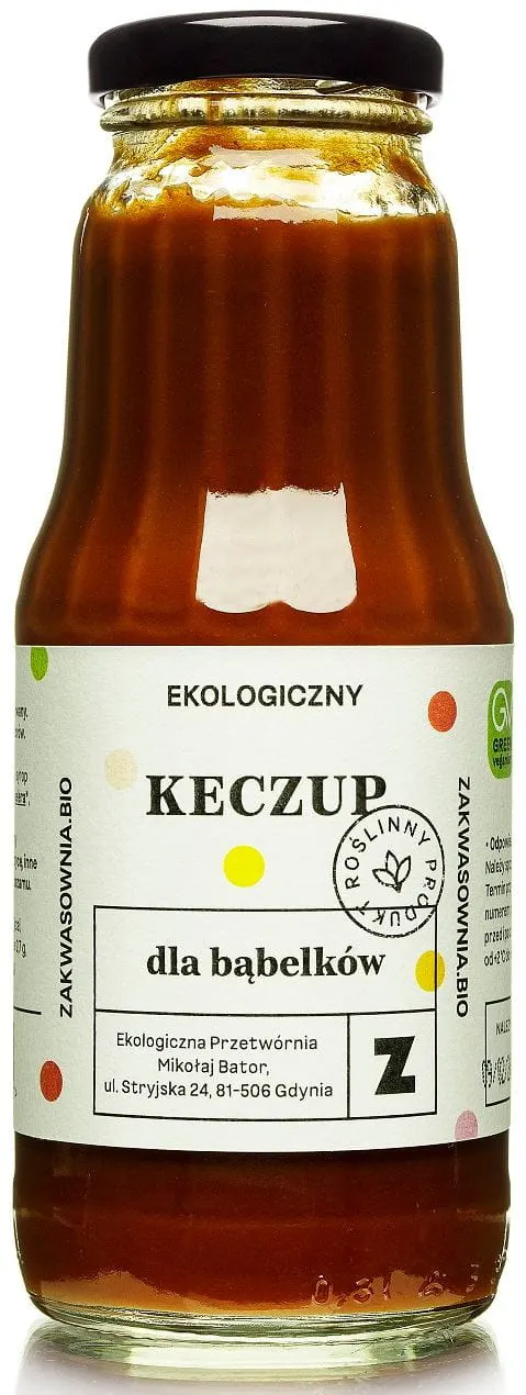 KETCHUP ŁAGODNY DLA BĄBELKÓW BIO 330 g - ZAKWASOWNIA