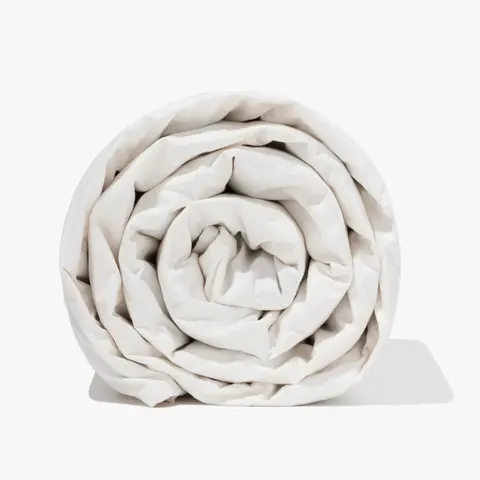 KOŁDRA OBCIĄŻENIOWA BIAŁA BAWEŁNA Z KULKAMI SZKLANYMI (150 x 200 cm) 6,5 kg - PLANTULE PILLOWS