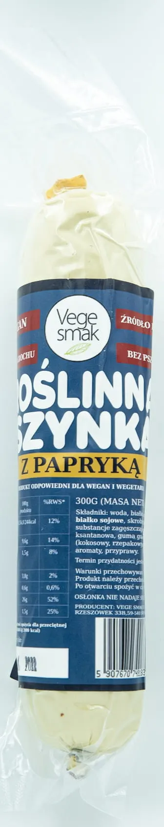 ROŚLINNA SZYNKA Z PAPRYKĄ 300 g - VEGE SMAK