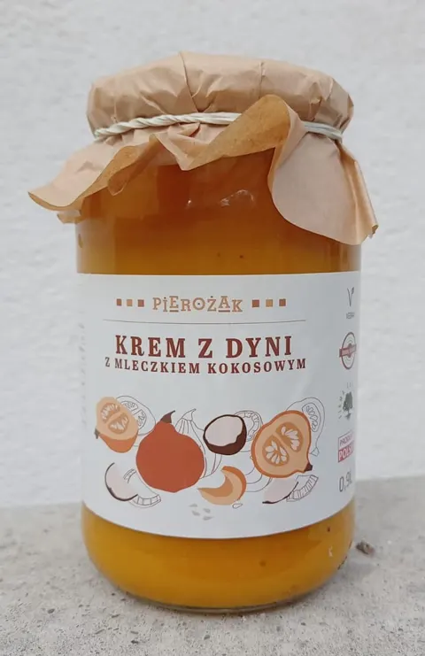 KREM Z DYNI Z MLECZKIEM KOKOSOWYM PIEROŻAK 0,9L