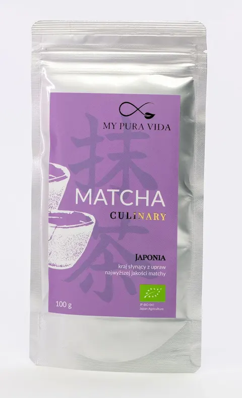 HERBATA ZIELONA MATCHA CULINARY JAPOŃSKA BIO 100 g - MY PURA VIDA
