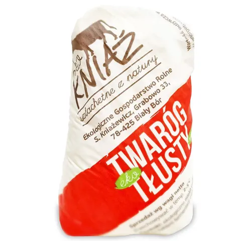 TWARÓG TŁUSTY BIO (około 0,45 kg) EKO KNIAŹ