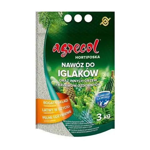 AGRECOL HORTIFOSKA Nawóz granulowany DO IGLAKÓW, 3 kg