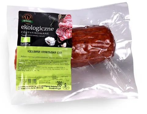KIEŁBASA KRAKOWSKA SUCHA BIO (około 0,35 kg) - WASĄG