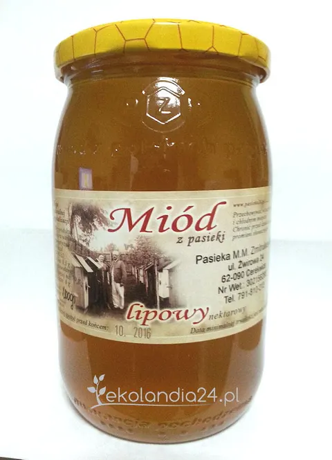 Miód lipowy 1kg Pasieka Zmitrukiewicz