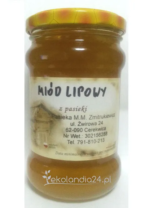 Miód lipowy 400g Pasieka Zmitrukiewicz