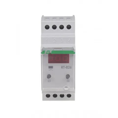 Regulator temperatury bez sondy, cyfrowy, zakres regulacji temp.: -25÷130°C, styk: 1Z, I=16A, 2 moduły