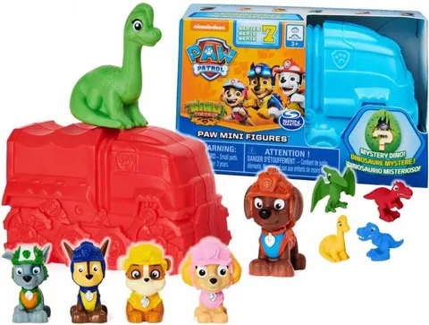 Spin Master Psi Patrol Dino Rescue – zestaw mini figurek niespodzianek