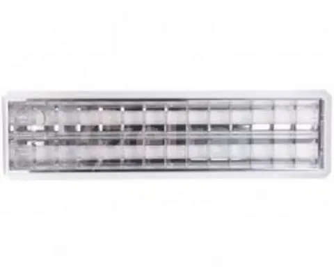 Oprawa nastropowa 2X18W LUXIONA RUBIN do świetlówek liniowych 18W