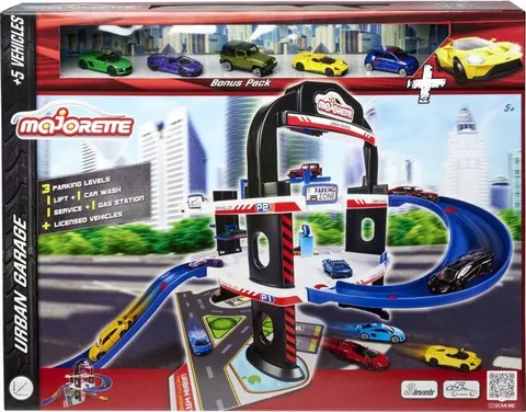 MAJORETTE GARAŻ MIEJSKI + 5 SAMOCHODÓW 2059986
