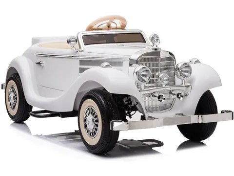 Mercedes-Benz 540K Retro biały samochód na akumulator