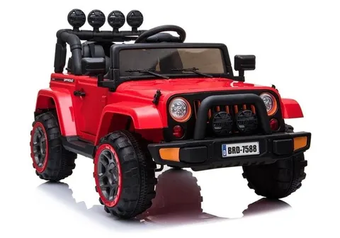 Samochód na akumulator Jeep 4x4 BRD-7588 – czerwony