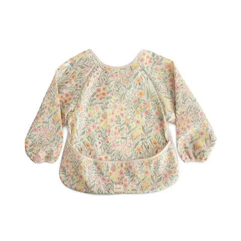 Mushie Śliniak z Długim Rękawem , FARTUSZEK – Pastel Blooms