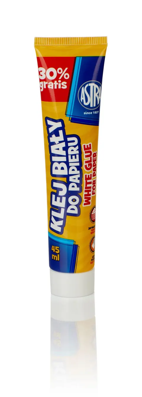 Klej do papieru biały tuba 35 ml, Astra