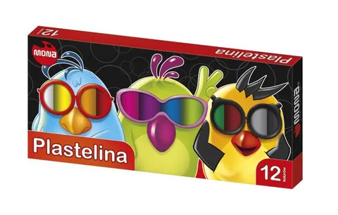 Plastelina 12 kolorów MONA