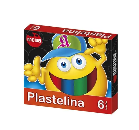 Plastelina MONA, 6 kolorów