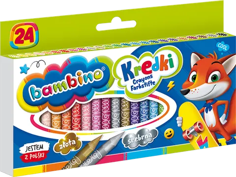 Kredki szkolne bambino 24 kolory