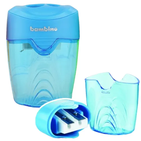 TEMPERÓWKA BAMBINO PLASTIKOWA Z POJEMNIKIEM PODWÓJNA MIX KOLORÓW 1szt.