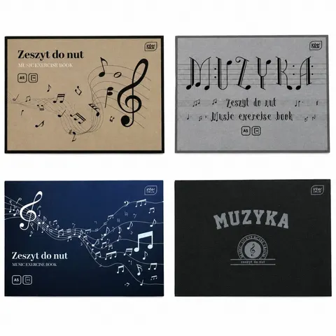 Zeszyt do nut A5 16 kartek – mix wzorów INTERDRUK