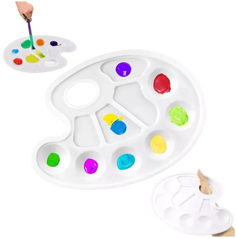 Paletka do farb BAMBINO malarska plastikowa paleta