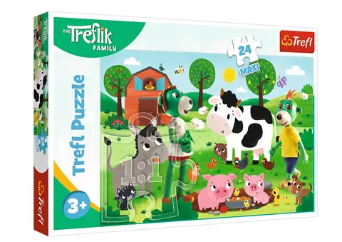Puzzle 24 Maxi Rodzina Treflików – Trefliki na wsi Trefl