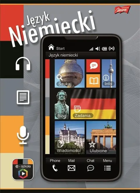 Zeszyt w okładce laminowanej, format A5, 60 kartek, kratka, JĘZYK NIEMIECKI, UNIPAP