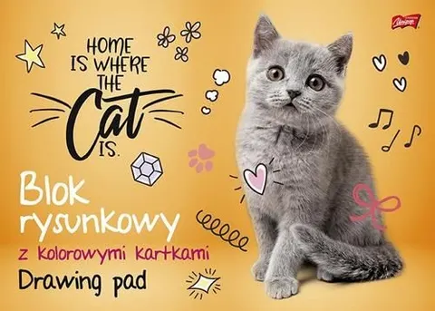 Blok rysunkowy z kolorowymi kartkami, format A3, 16 kartek, UNIPAP