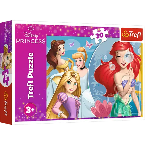Puzzle 30 elementów Piękny dzień księżniczek Disney Princess Trefl