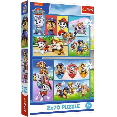 Puzzle 2x70 Psi Patrol rządzi Trefl 34441