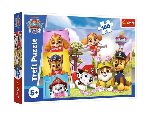 Puzzle 100 elementów „Nieustraszone dziewczyny” Psi Patrol – Trefl