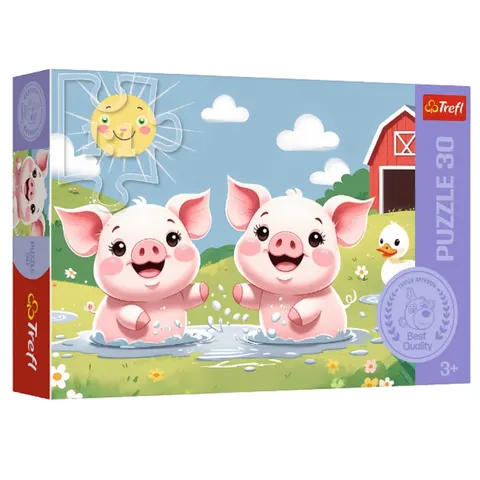 Puzzle 30 elementów Wesołe życie na wsi Trefl