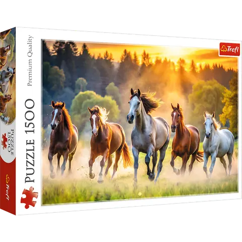Puzzle - 1500 - Dzikie konie - Trefl 26215