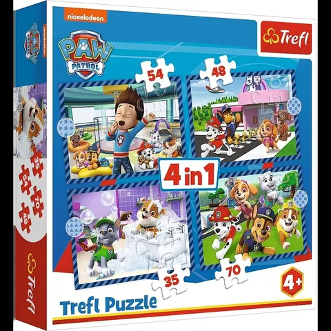 Puzzle - 4w1 ( 35, 48, 54, 70) - Psie sprawy - Psi Patrol - Trefl 34650