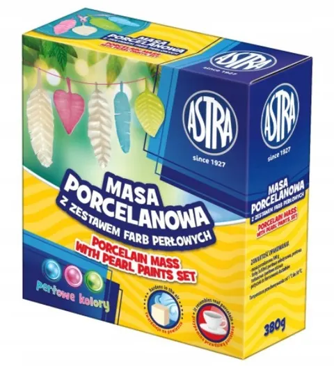 Masa porcelanowa Astra + 3 farby perłowe