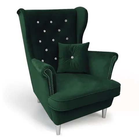 Fotel glamour z kryształkami USZAK 6