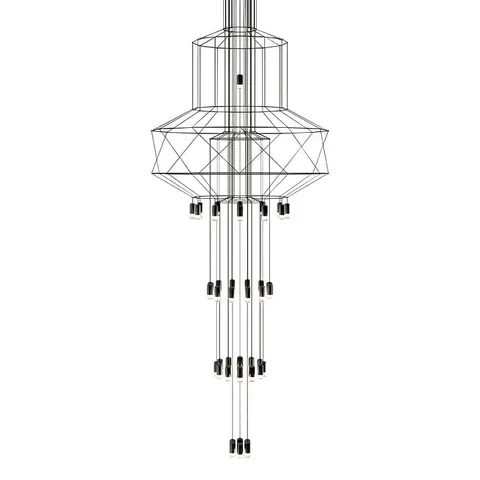 Lampa wisząca FLUSSO 43 czarna