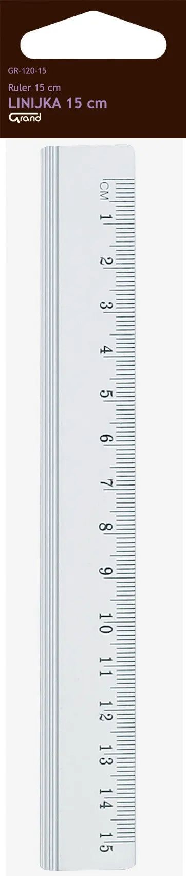 Linijka GRAND aluminiowa – 15cm