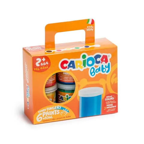 Farby do malowania palcami Carioca baby