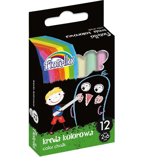 Kreda kolorowa 12szt./6kol. Fiorello