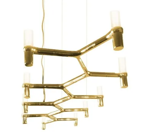 Lampa wisząca ATOMIC LONG złota