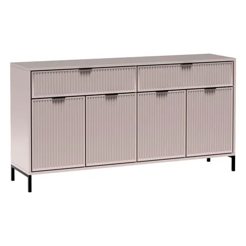 Duża komoda frezowana LS-1 / Cashmere