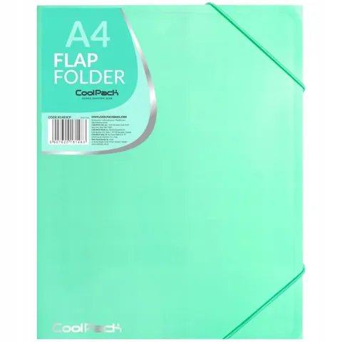 COOLPACK PASTEL TECZKA NA GUMKĘ A4 - MIĘTOWA