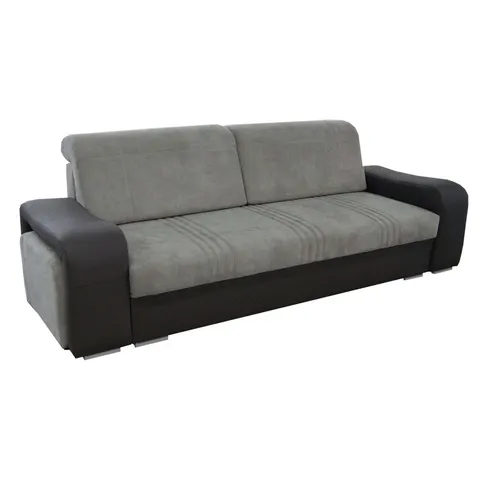 Sofa z funkcją spania CUBA szary/czarny