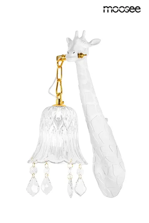 MOOSEE lampa ścienna GIRAFFE biała