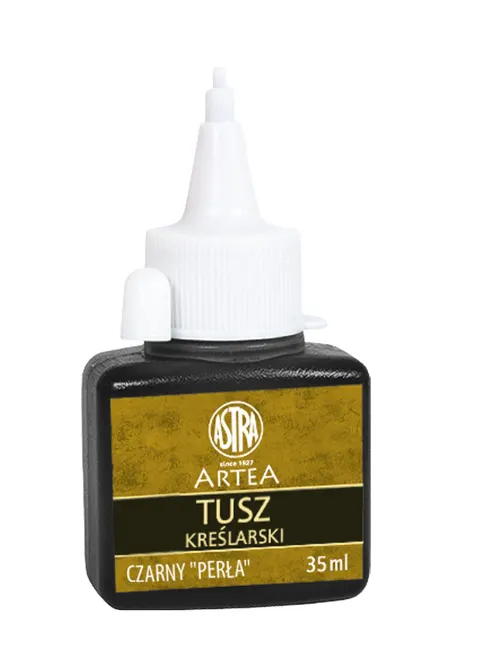 Tusz kreślarski czarny Perła 35 ml, Astra