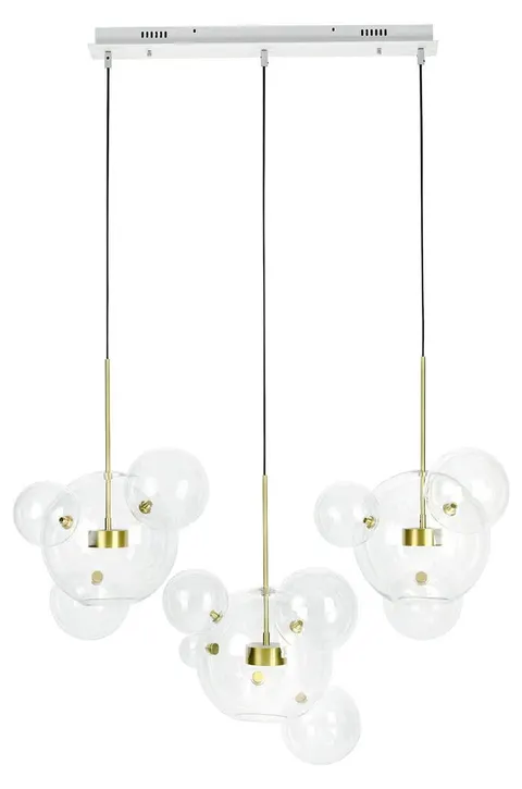 MOOSEE lampa wisząca CAPRI LINE 3 złota - 180 LED, aluminium, szkło