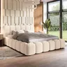 Łóżko tapicerowane z pojemnikiem SFG0178P | 160x200 | Boucle | Ecru #33