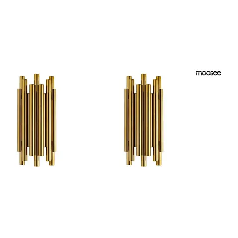 MOOSEE zestaw 2 lamp ściennych ORGANO złoty