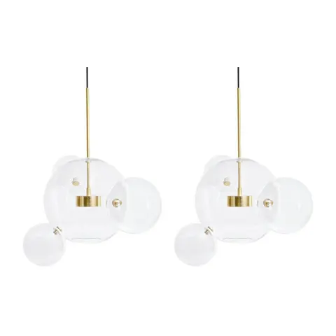 MOOSEE zestaw 2 lamp wiszących CAPRI 4 złoty