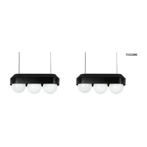 MOOSEE zestaw 2 lamp wiszących DROPS 3 czarny